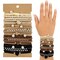 Wrapables Boho Hair Tie Bracelets for Women, No Damage Elastic Hair Bands, Hair Accessories for Thick and Thin Ponytails (20pcs), Pearls Neutral